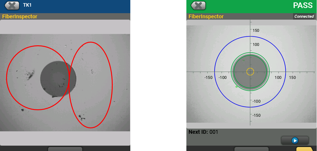 Making sure that OptiFiber® Pro Output Ports are clean