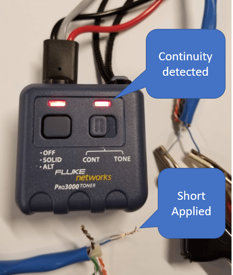 Pro3000 Continuity Detected