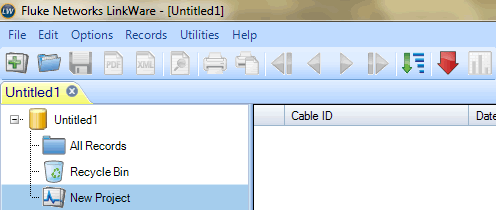 Selected New Project Option