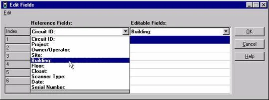 Changed Reference and Editable Fields Data