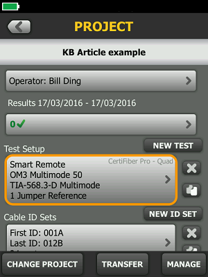 Certifying duplex LC to LC multimode links - CertiFiber Pro