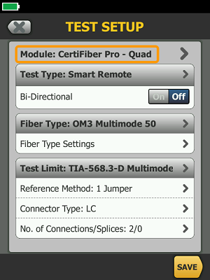 Setting up the CertiFiber Pro