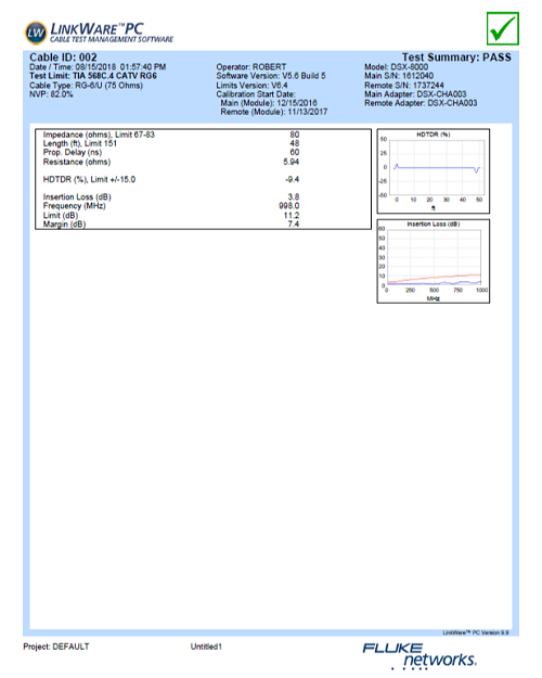 Example Autotest Report: