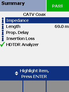 Coaxial Cable Testing - DTX CableAnalyzer