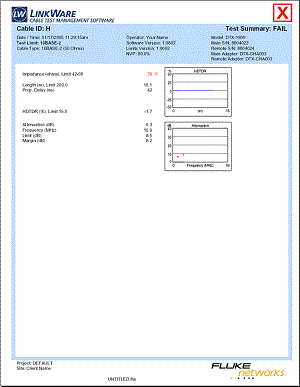 Coaxial Cable Testing - DTX CableAnalyzer