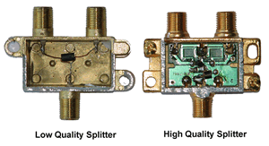 Is there a difference in the quality of coax splitters?