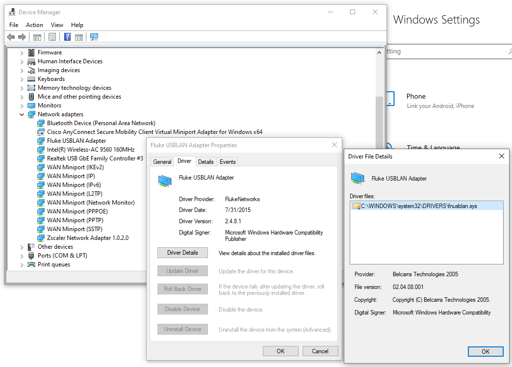 Windows 10 and Windows 11 Driver Configuration