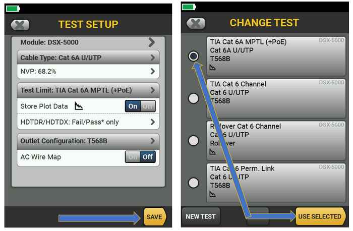 Modular Plug Terminated Link (MPTL) Test Limits for DSX-5000 and DSX-8000