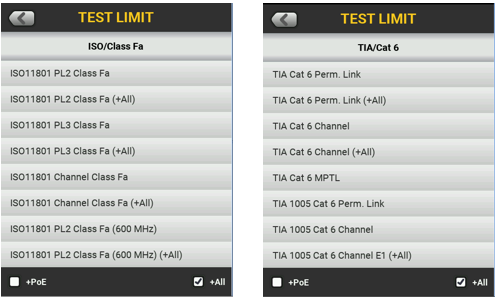 Test Limits