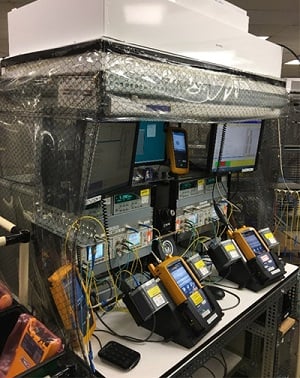 Fiber calibration station