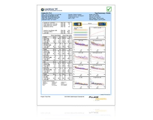 LinkWare™ PC Cable Test Management Software