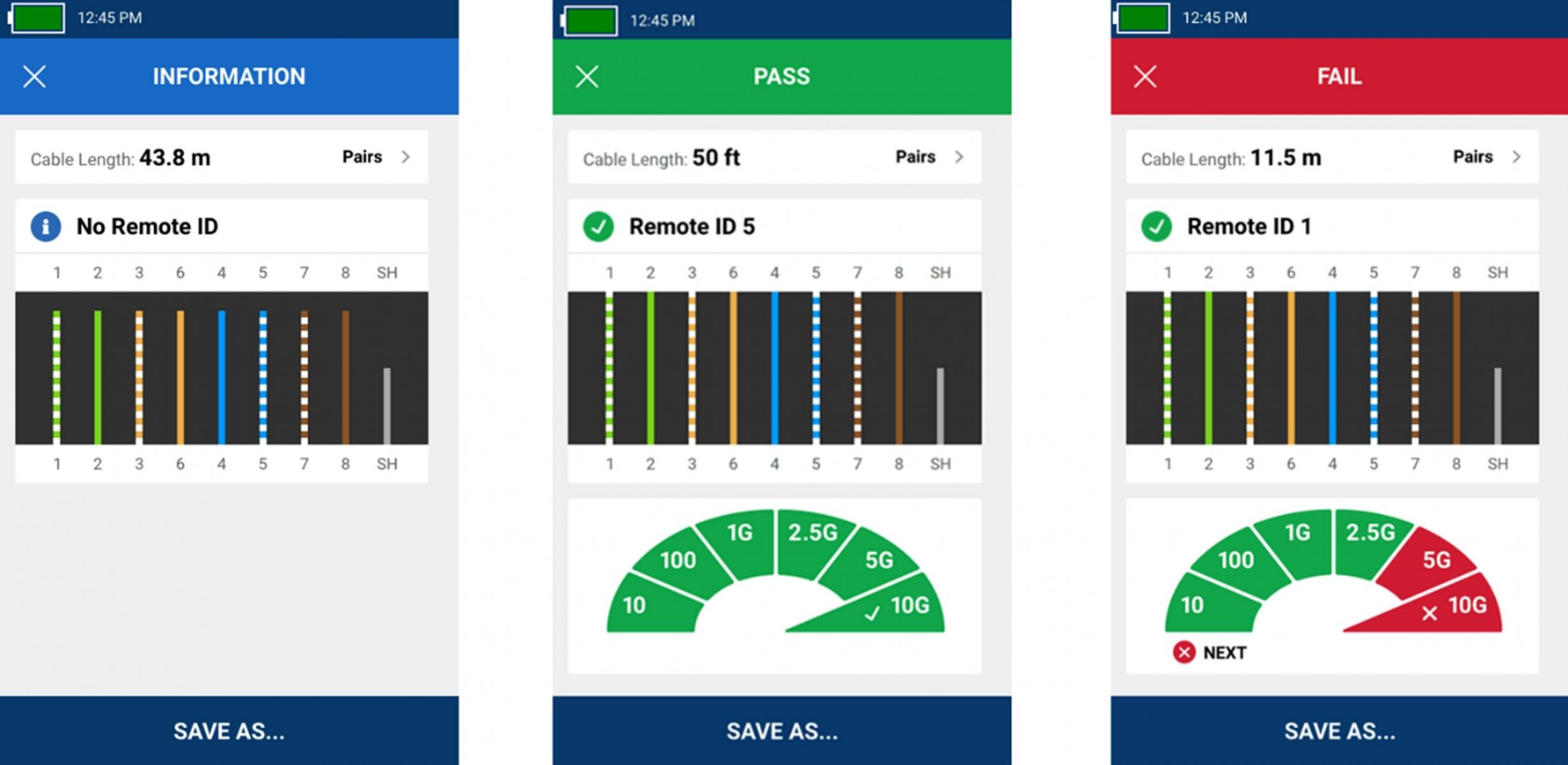 LinkIQ Cable Test without Remote Attached
