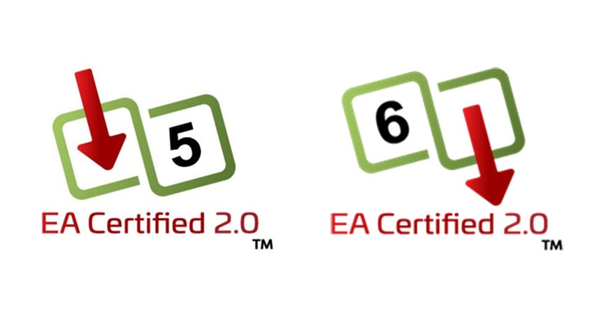 Two marks indicating Ethernet Alliance approval for powered devices and power sourcing equipment
