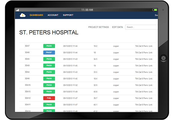 LinkWare Live on iPad